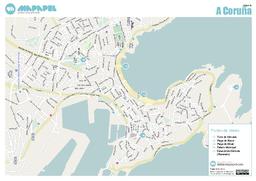 Mapa de A Coruña