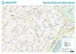 Descargar mapa de Barrio Gótico de Barcelona