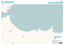 Mapa de Ceuta y Melilla