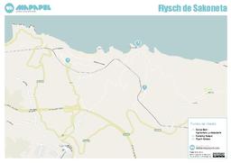 Mapa de Flysch de Sakoneta