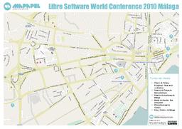 Mapa de Libre Software World Conference 2010 Málaga