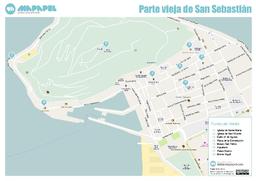 Mapa de Parte vieja de San Sebastián