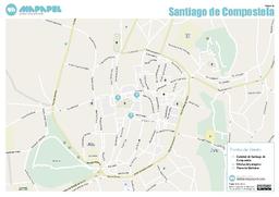 Mapa de Santiago de Compostela