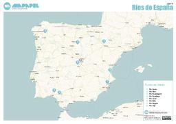Descargar mapa de Ríos de España